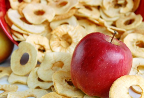 Recepty z jabĺk - sušené jablká